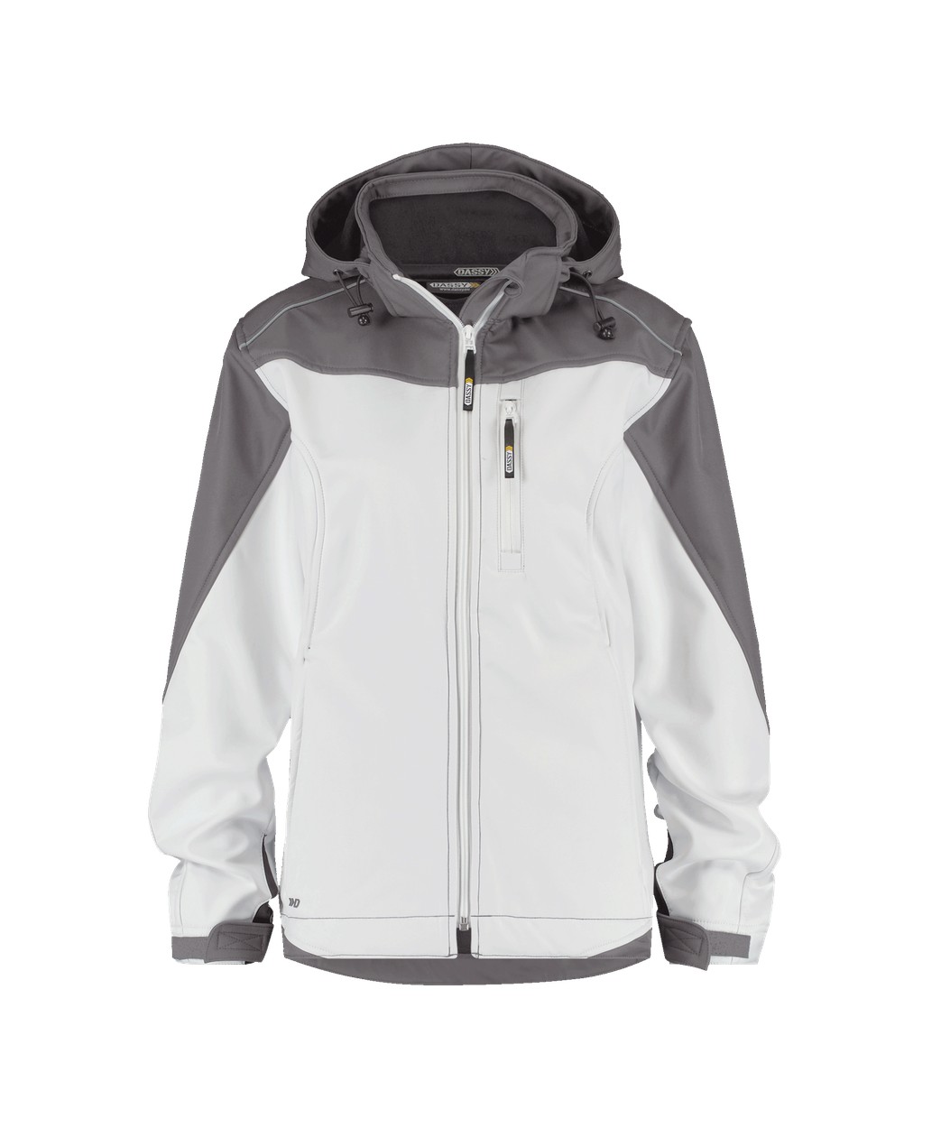 DASSY® Jakarta Women in Weiß/Zementgrau – Vorderansicht
