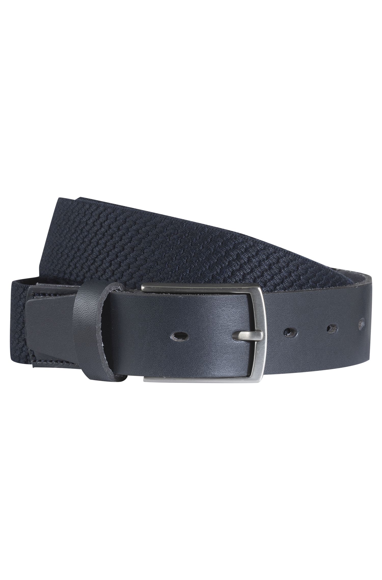 Greiff Unisex-Gürtel in Marine – Vorderansicht