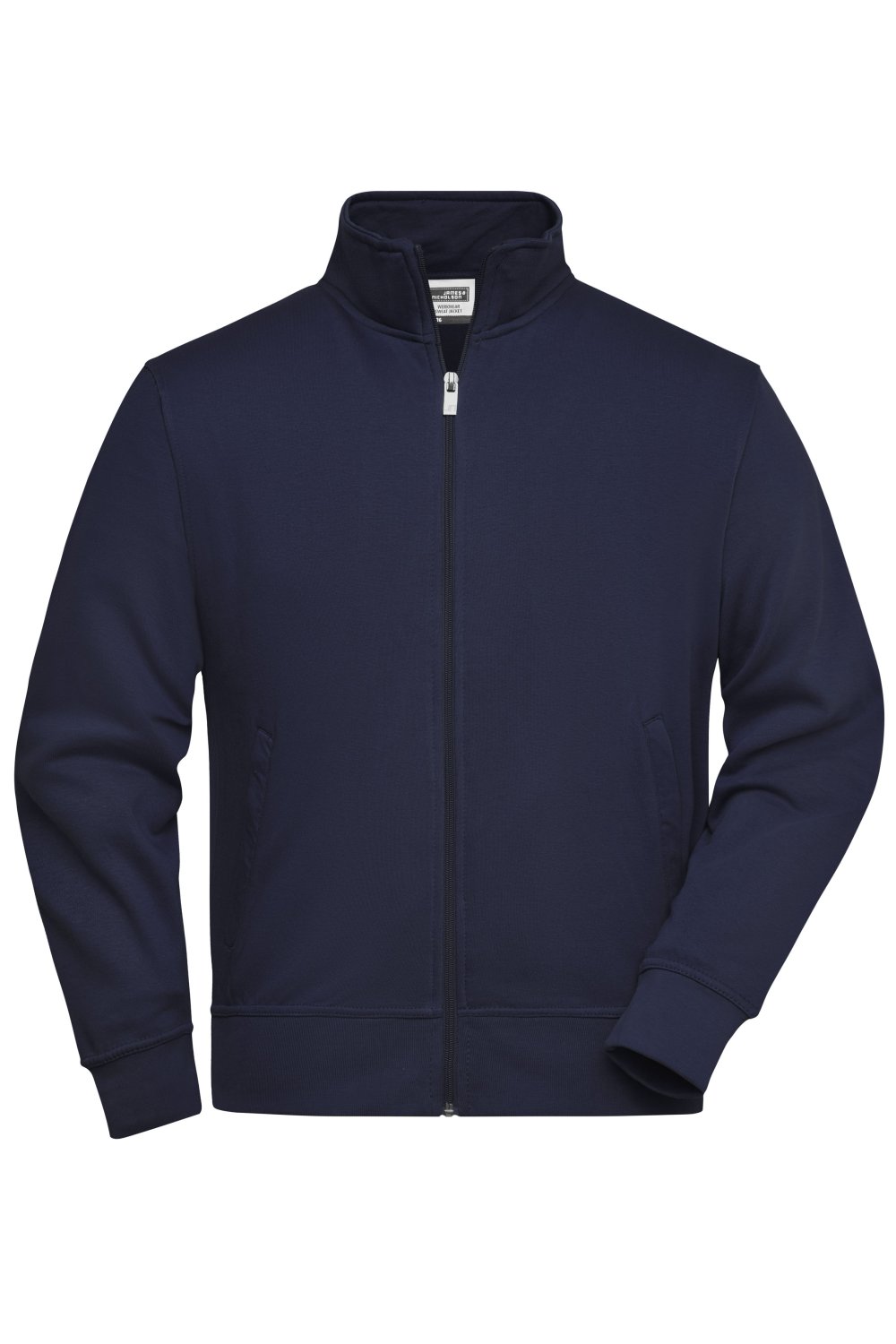 Daiber Workwear Sweat Jacket in Navy – Vorderansicht