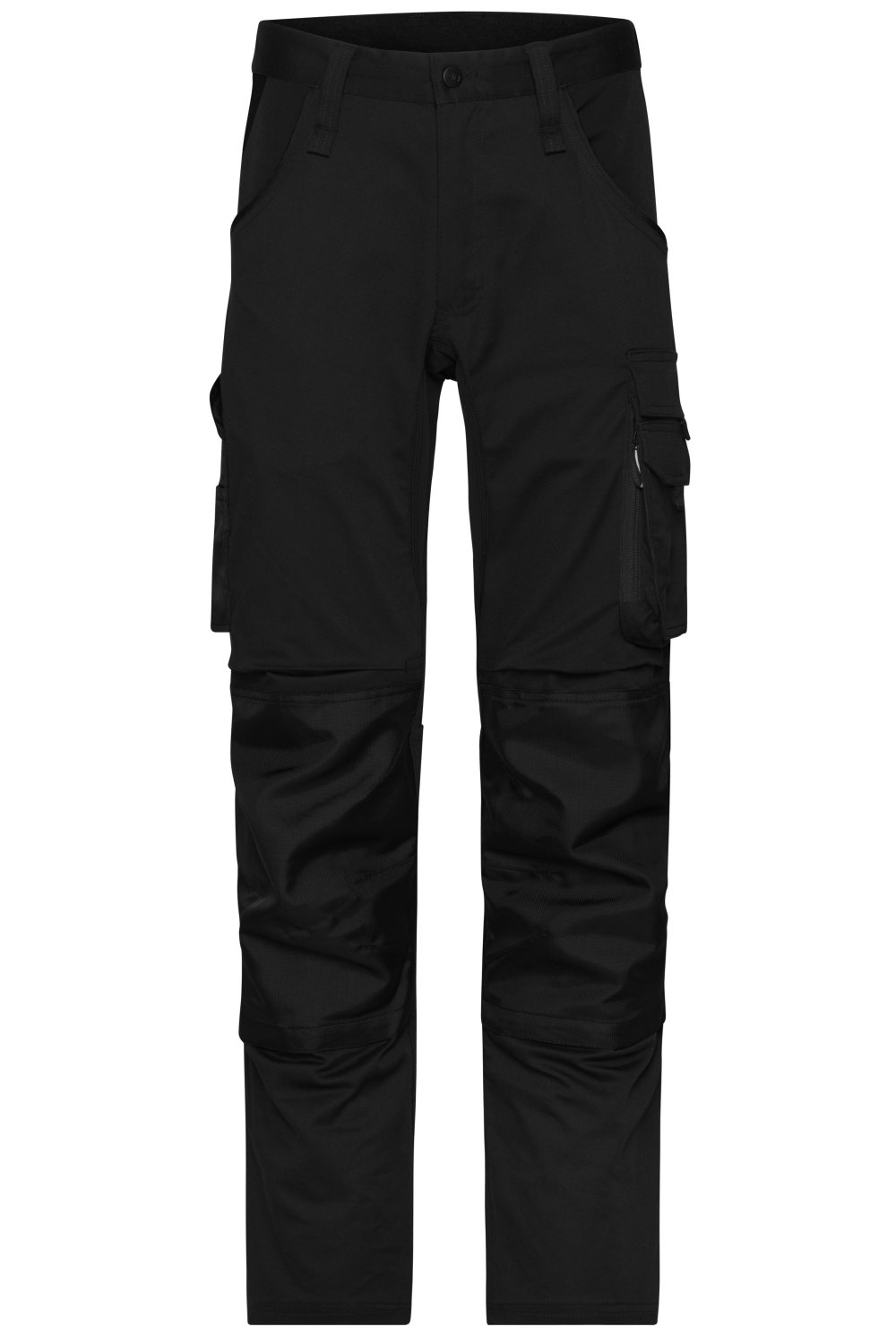 Daiber Workwear Stretch-Pants Slim Line GRS in Black/Black – Vorderansicht