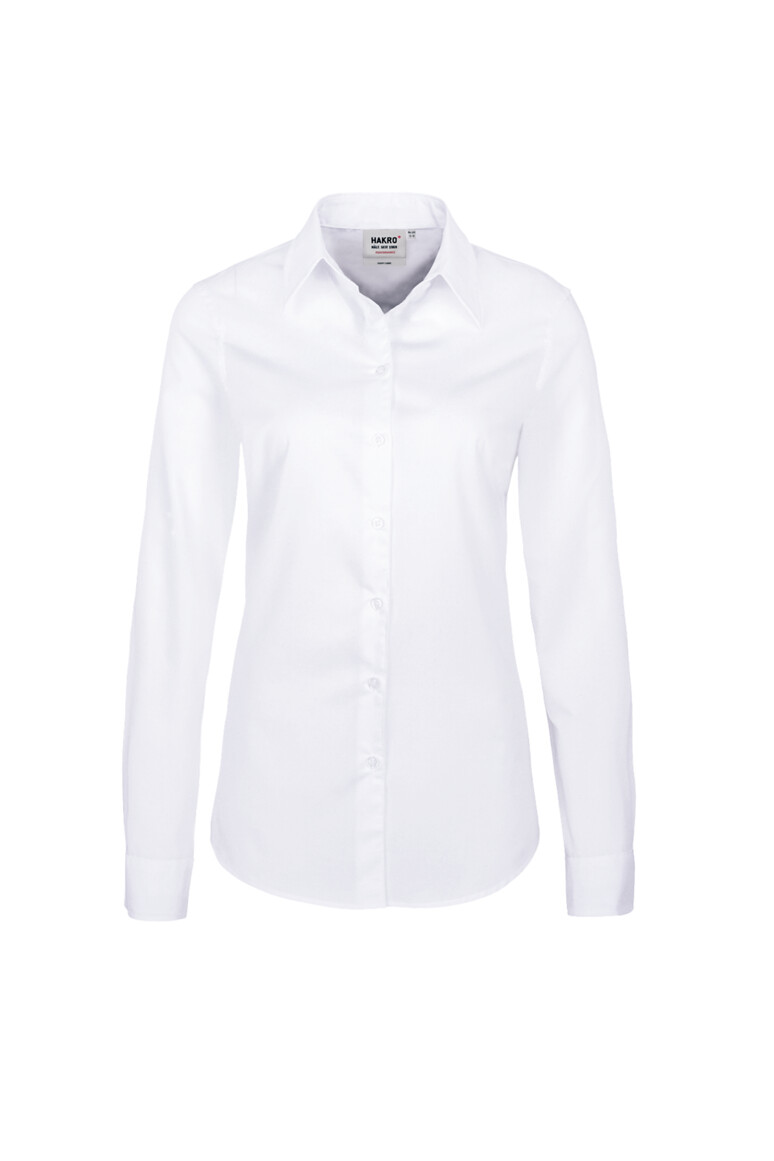 HAKRO 121 Bluse MIKRALINAR® in Weiß – Vorderansicht