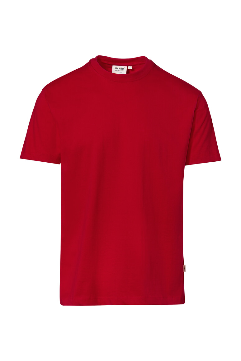 HAKRO 293 T-Shirt Heavy in Rot – Vorderansicht