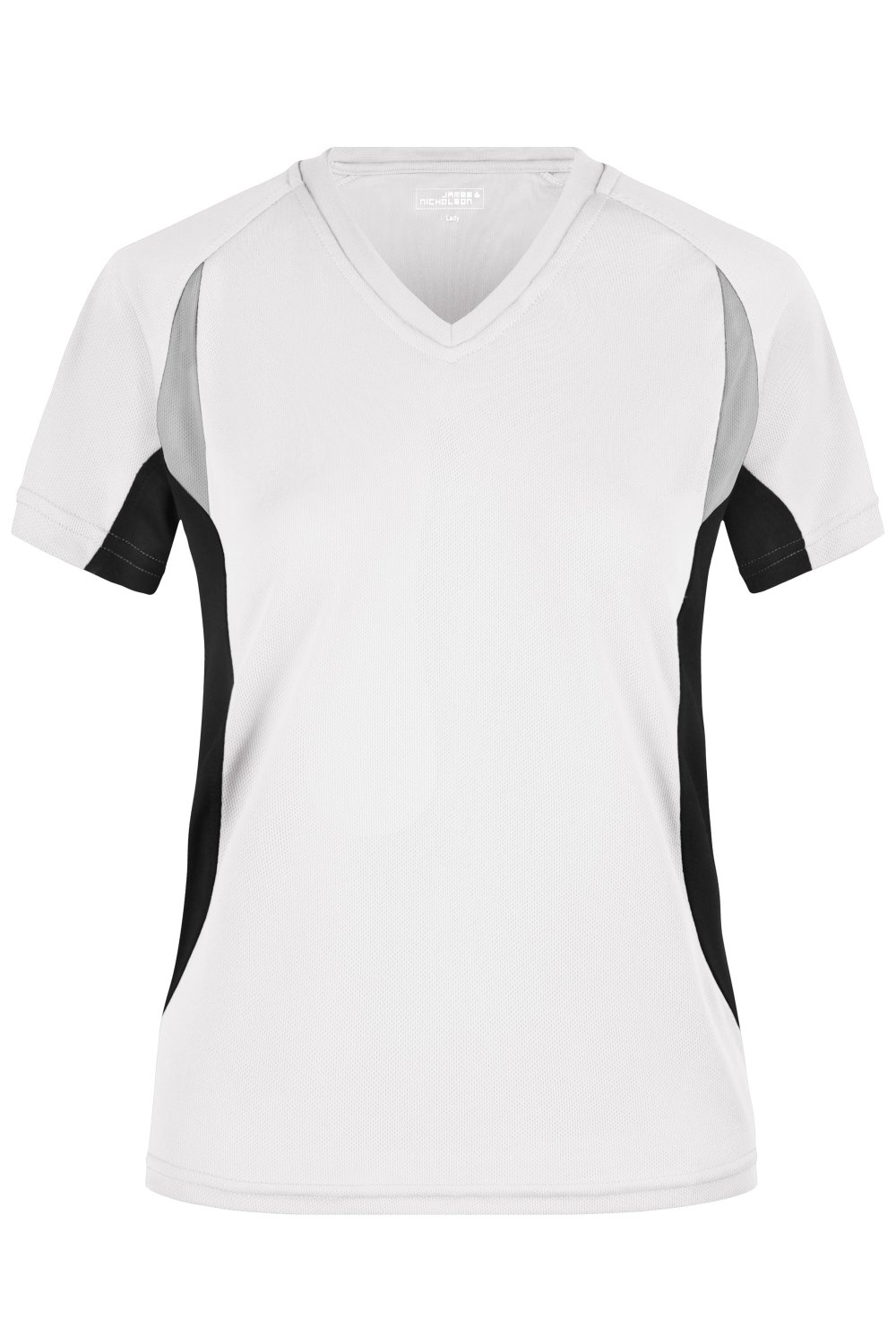Daiber Ladies' Running-T in White/Black – Vorderansicht