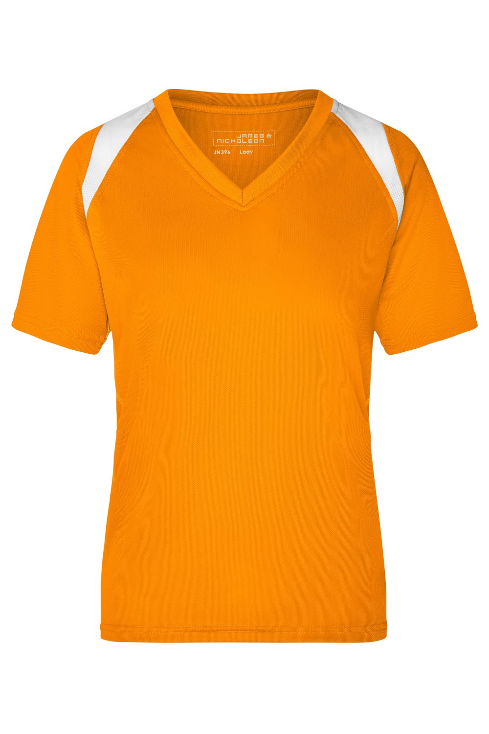 Daiber Ladies' Running-T in Orange/White – Vorderansicht