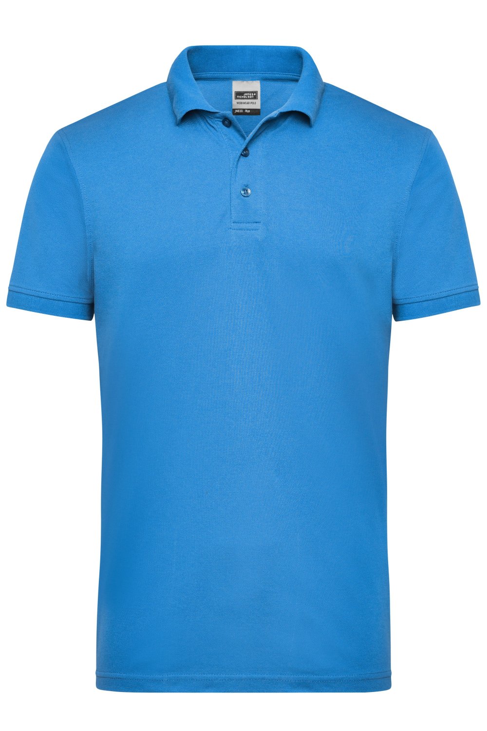 Daiber Men's Workwear Polo in Aqua – Vorderansicht