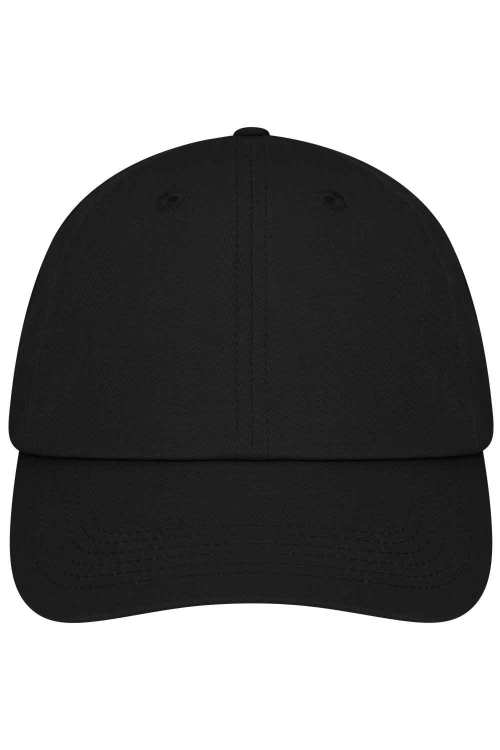Daiber 6 Panel Dad Cap Organic Cotton in Black – Vorderansicht