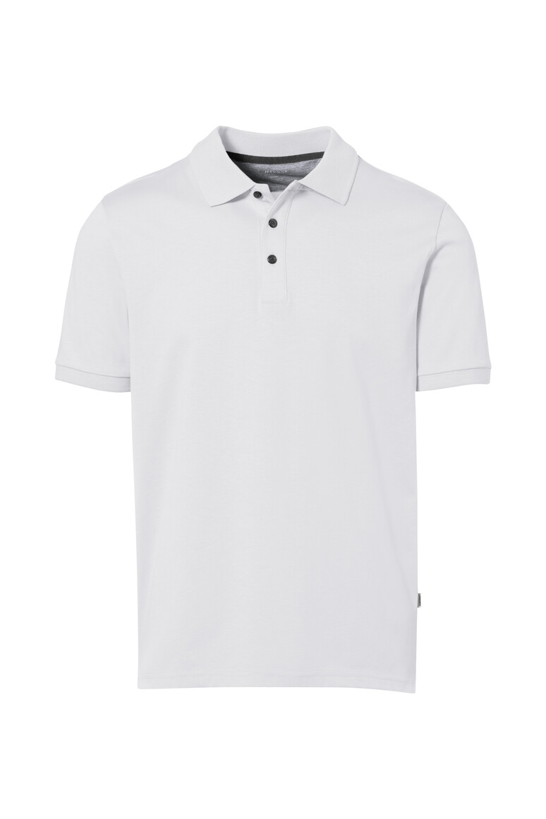 HAKRO 814 COTTON TEC® Poloshirt in Weiß – Vorderansicht