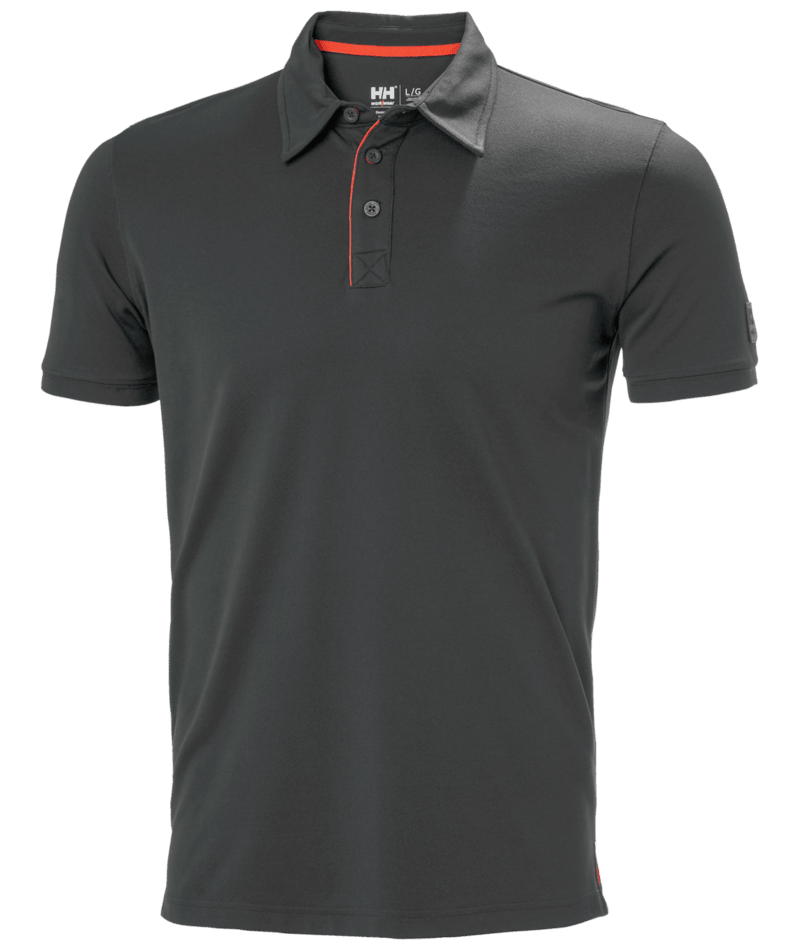 Helly Hansen Workwear TECH POLO in Anthrazit – Vorderansicht