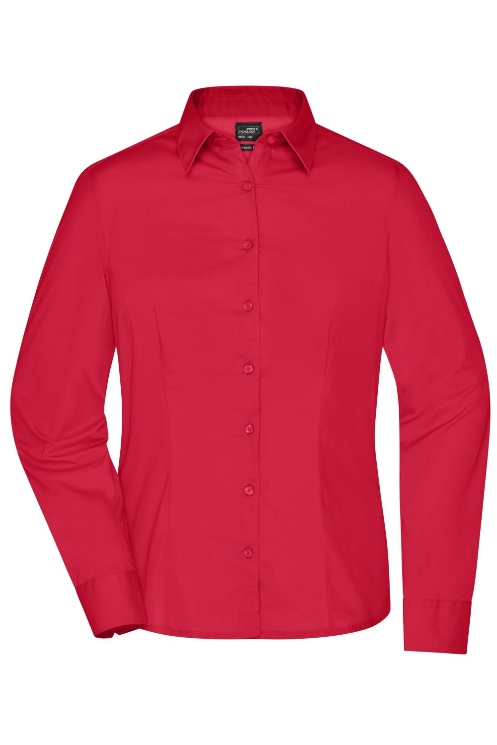 Daiber Ladies' Business Shirt Long-Sleeved in Red – Vorderansicht