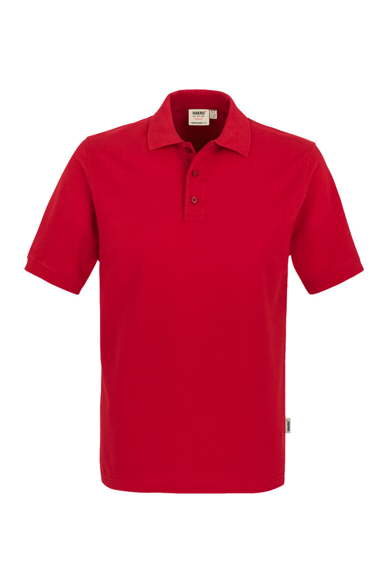 HAKRO 569 Poloshirt MIKRALINAR® ECO in Rot – Vorderansicht