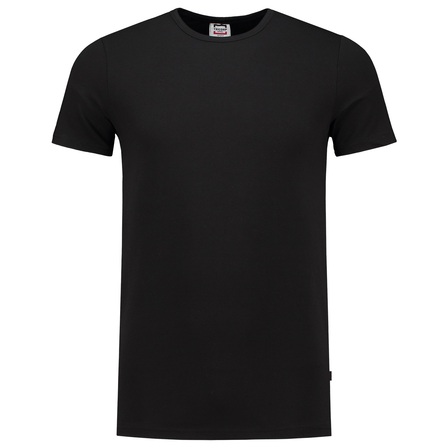 TRICORP T-Shirt Elasthan Fitted in Black – Vorderansicht