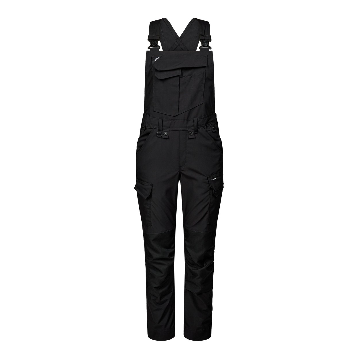 ENGEL Entire 3333-144 Damen Latzhose mit 2-Wege-Stretch in Schwarz – Vorderansicht