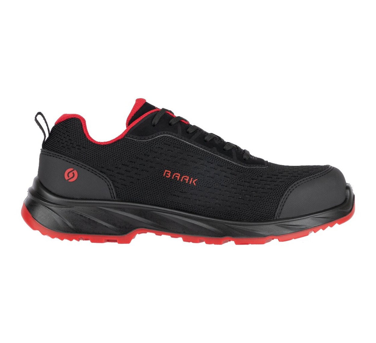 BAAK Halbschuh S1PS FO LG SR ESD PIO in Schwarz – Vorderansicht