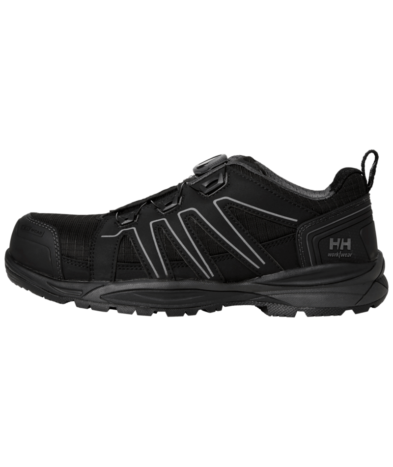 Helly Hansen Workwear MANCHESTER LOW BOA S3S in Schwarz/Grau – Vorderansicht