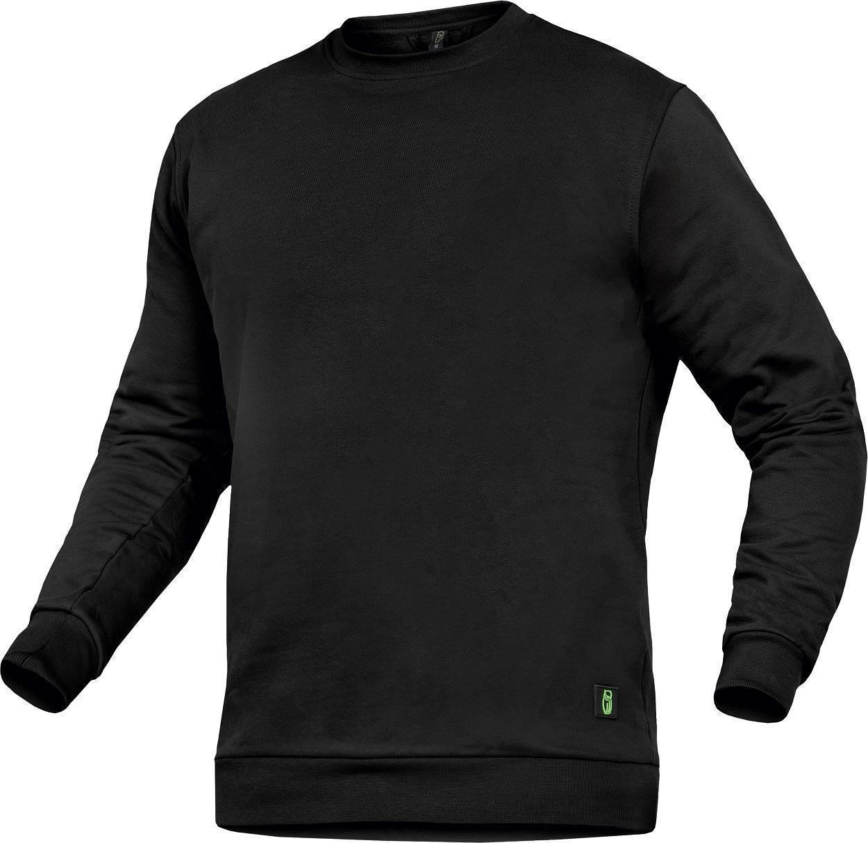 Leibwächter Rundhals-Sweater "Alex" Classic Line in Schwarz – Vorderansicht