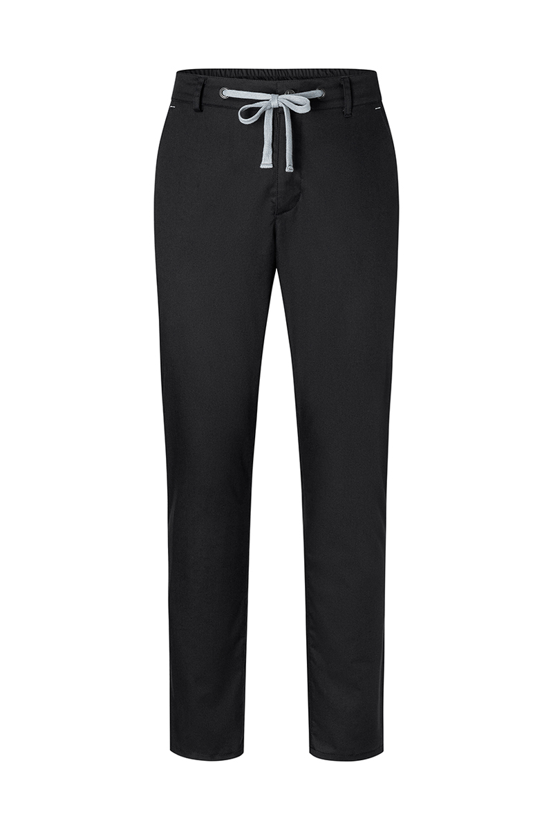 Karlowsky Herren Chinohose Modern-Stretch in Schwarz – Vorderansicht