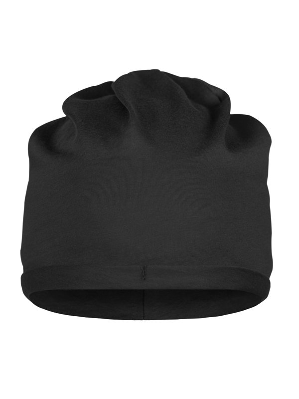 Daiber Organic Cotton Beanie OCS Standard in Black – Vorderansicht