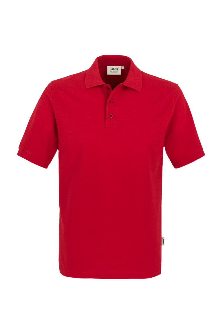 HAKRO 816 Poloshirt MIKRALINAR® in Rot – Vorderansicht