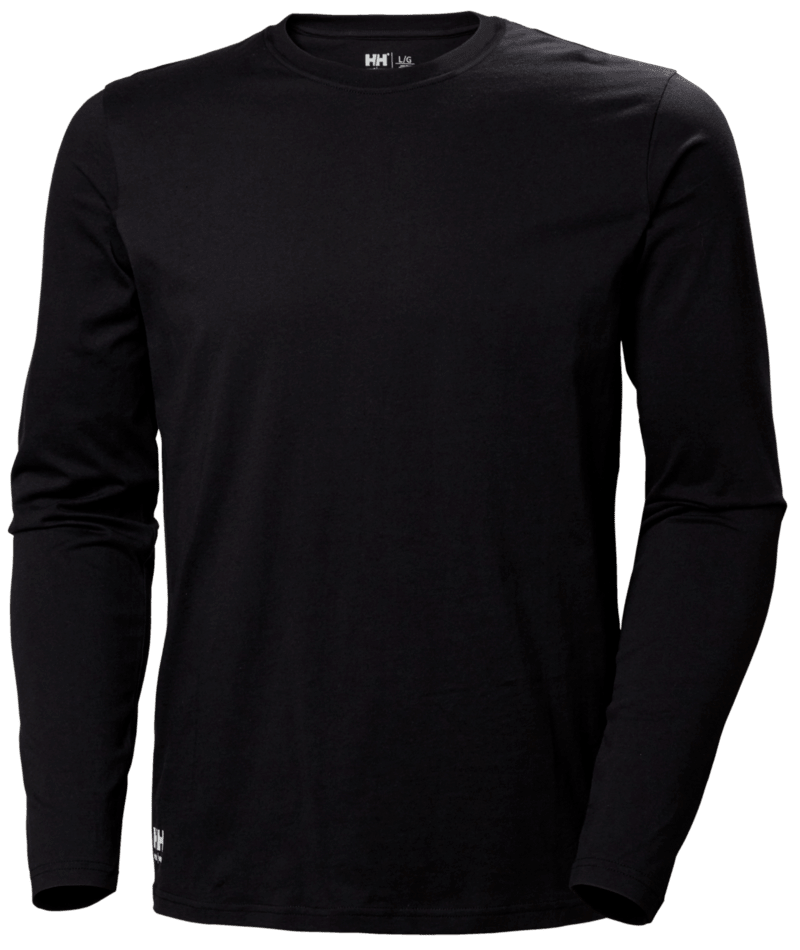 Helly Hansen Workwear CLASSIC LONGSLEEVE in Schwarz – Vorderansicht