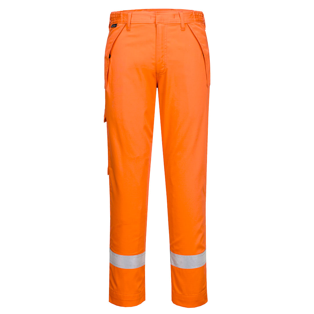 Portwest Bizflame Work+ FR Trousers in Orange – Vorderansicht