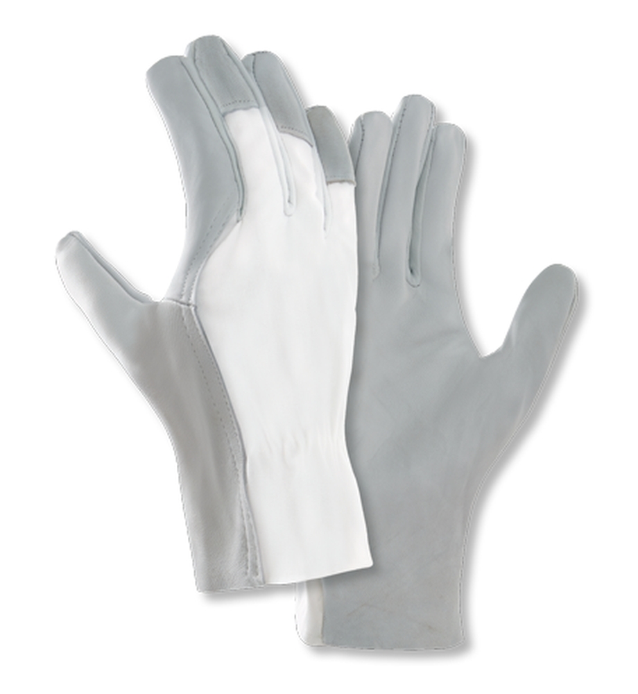 teXXor® Ziegen-/Schafsnappa-Handschuhe KÖPERRÜCKEN in Natur – Vorderansicht