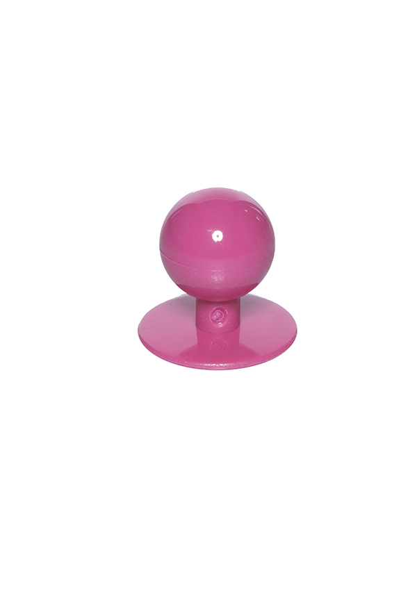 Karlowsky Kugelknöpfe Pink, 12 Stück / Pack in Pink – Vorderansicht