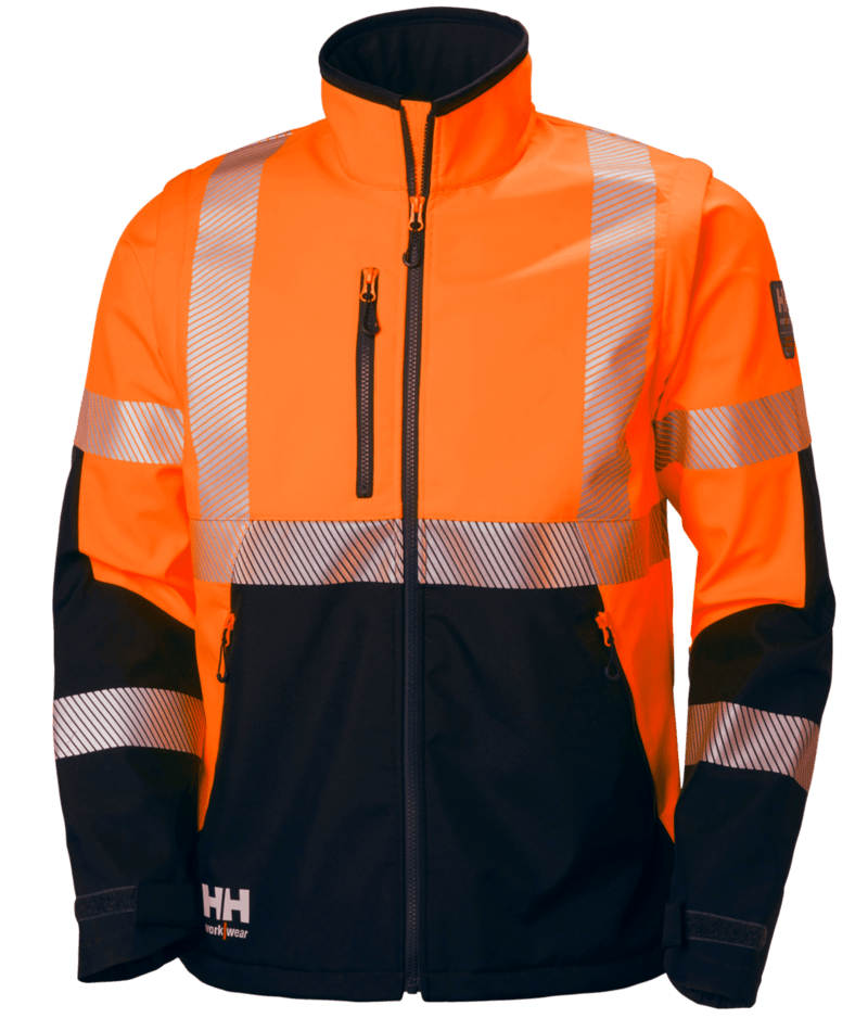 Helly Hansen Workwear ICU SOFTS JACKET in Orange/Anthrazit – Vorderansicht