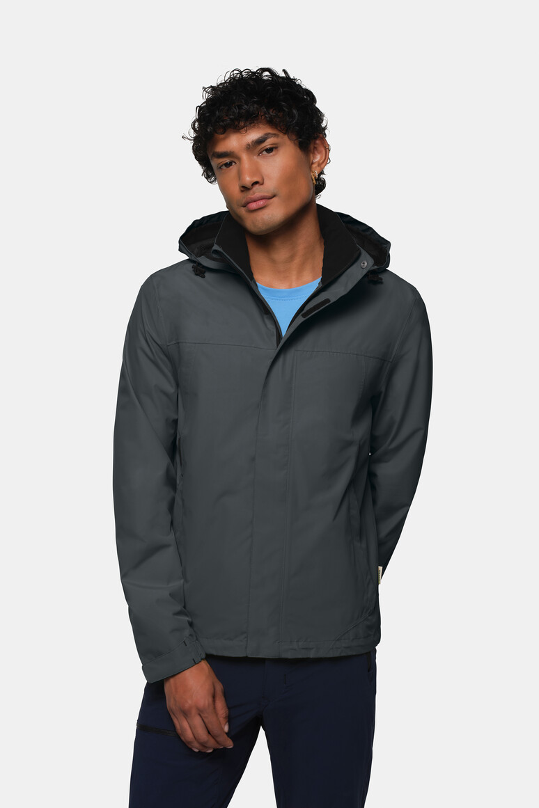 HAKRO 862 Regenjacke in Anthrazit – Modellansicht