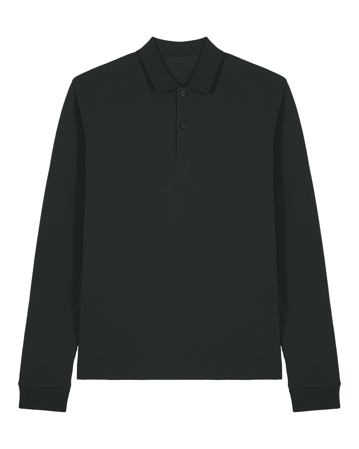 Stanley Stella Prepster 2.0 Long Sleeve in Black – Vorderansicht