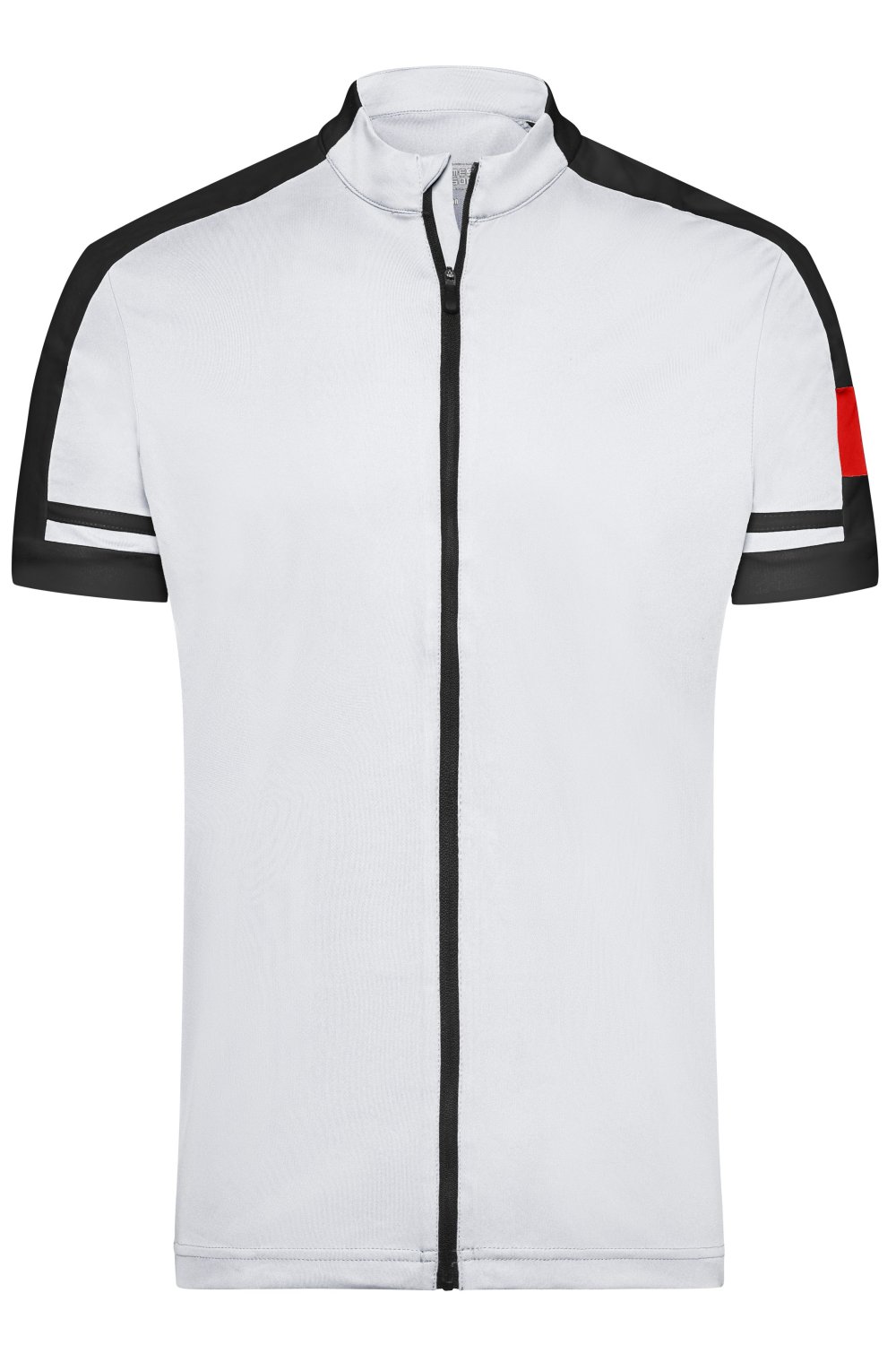 Daiber Men's Bike-T Full-Zip in White – Vorderansicht