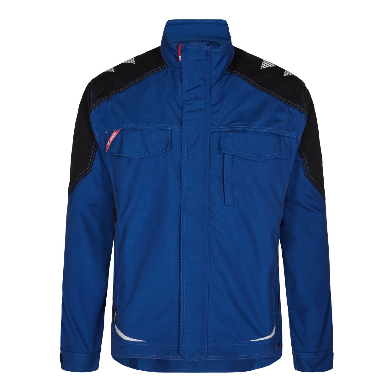 ENGEL Galaxy 1810-254 Arbeitsjacke in Surfer Blue/Schwarz – Vorderansicht