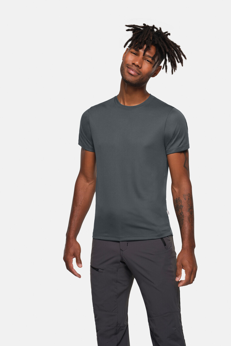 HAKRO 287 T-Shirt COOLMAX® ECO in Anthrazit – Modellansicht