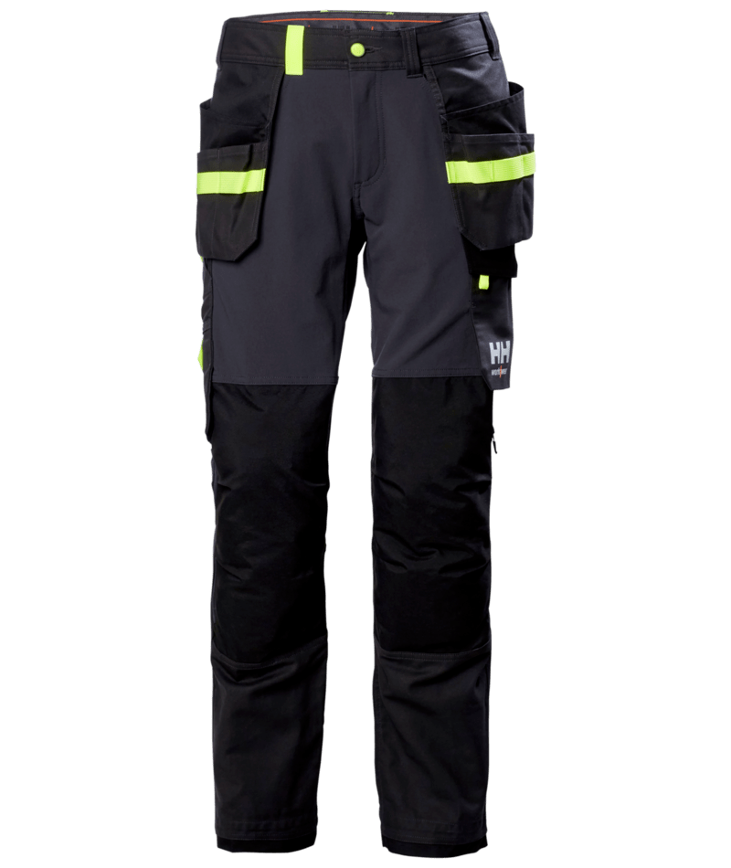 Helly Hansen Workwear OXFORD 4X CONS PANT in Anthrazit/Schwarz – Vorderansicht