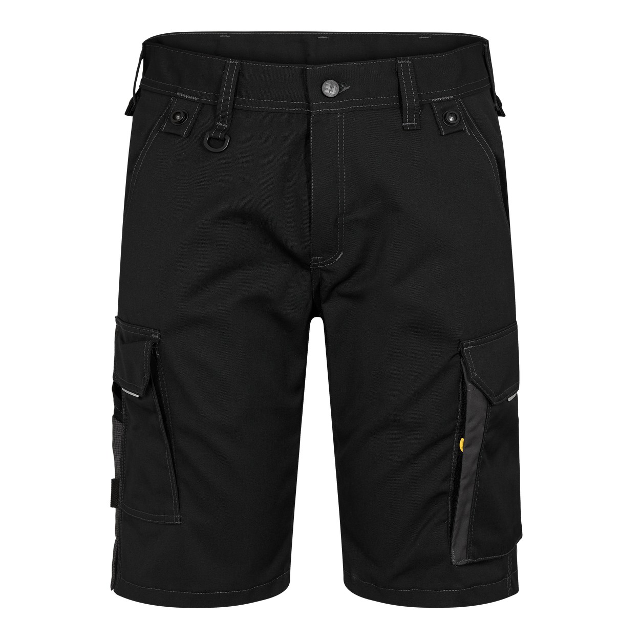 ENGEL X-treme 6362-740 Arbeitsshorts mit Stretch in Schwarz/Anthrazit Grau – Vorderansicht