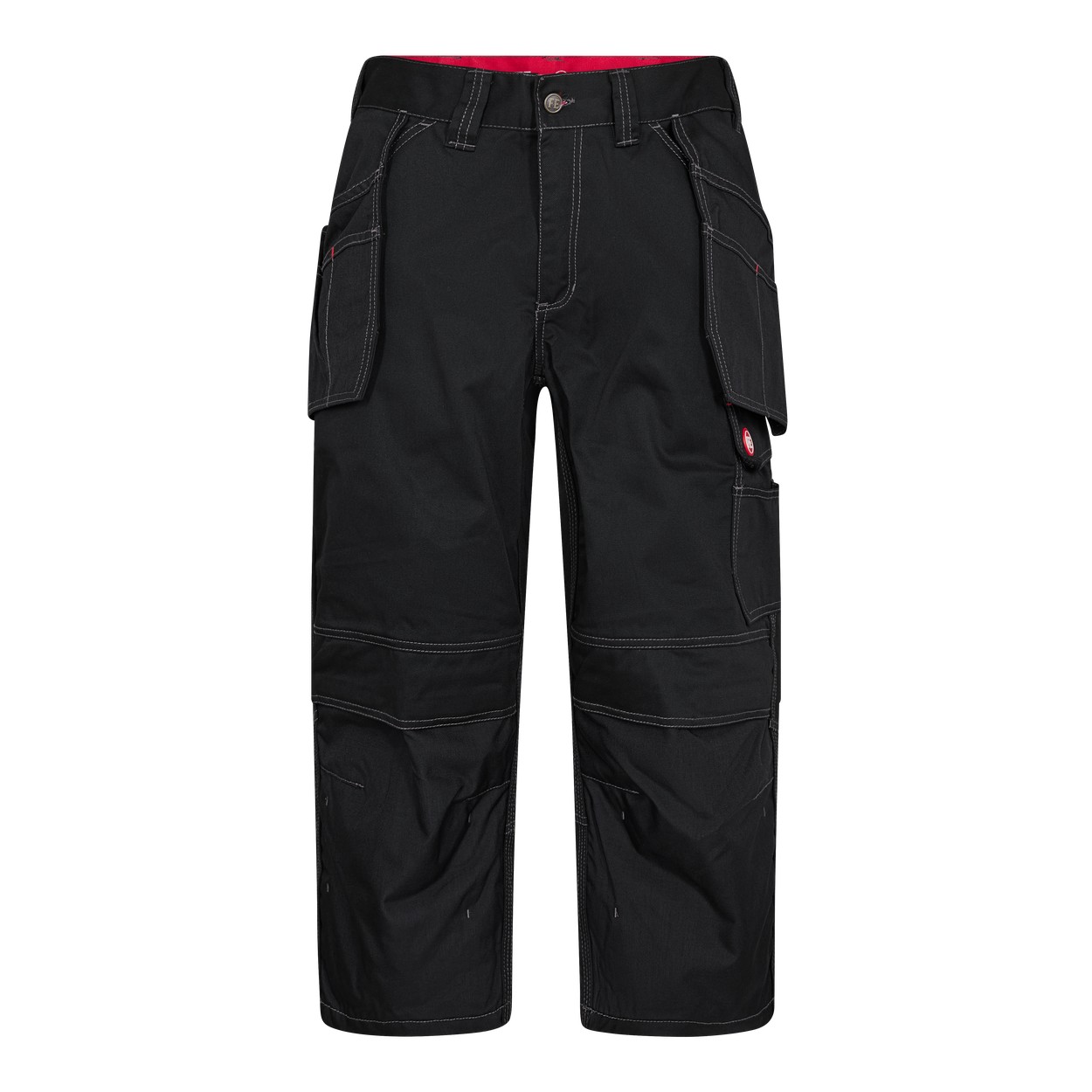 ENGEL Combat 6861-630 3/4 Hose mit Holstertaschen in Schwarz – Vorderansicht