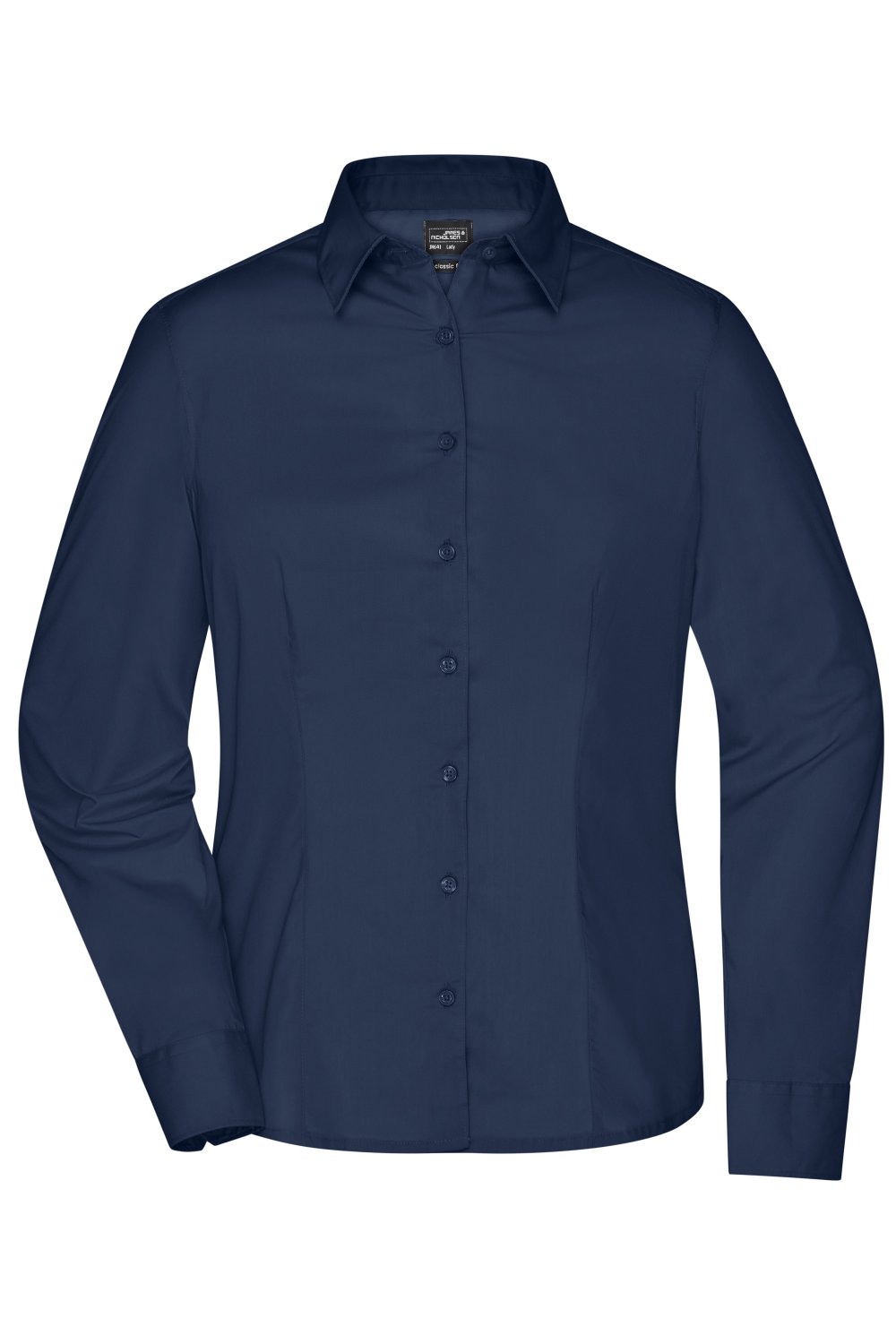 Daiber Ladies' Business Shirt Long-Sleeved in Navy – Vorderansicht