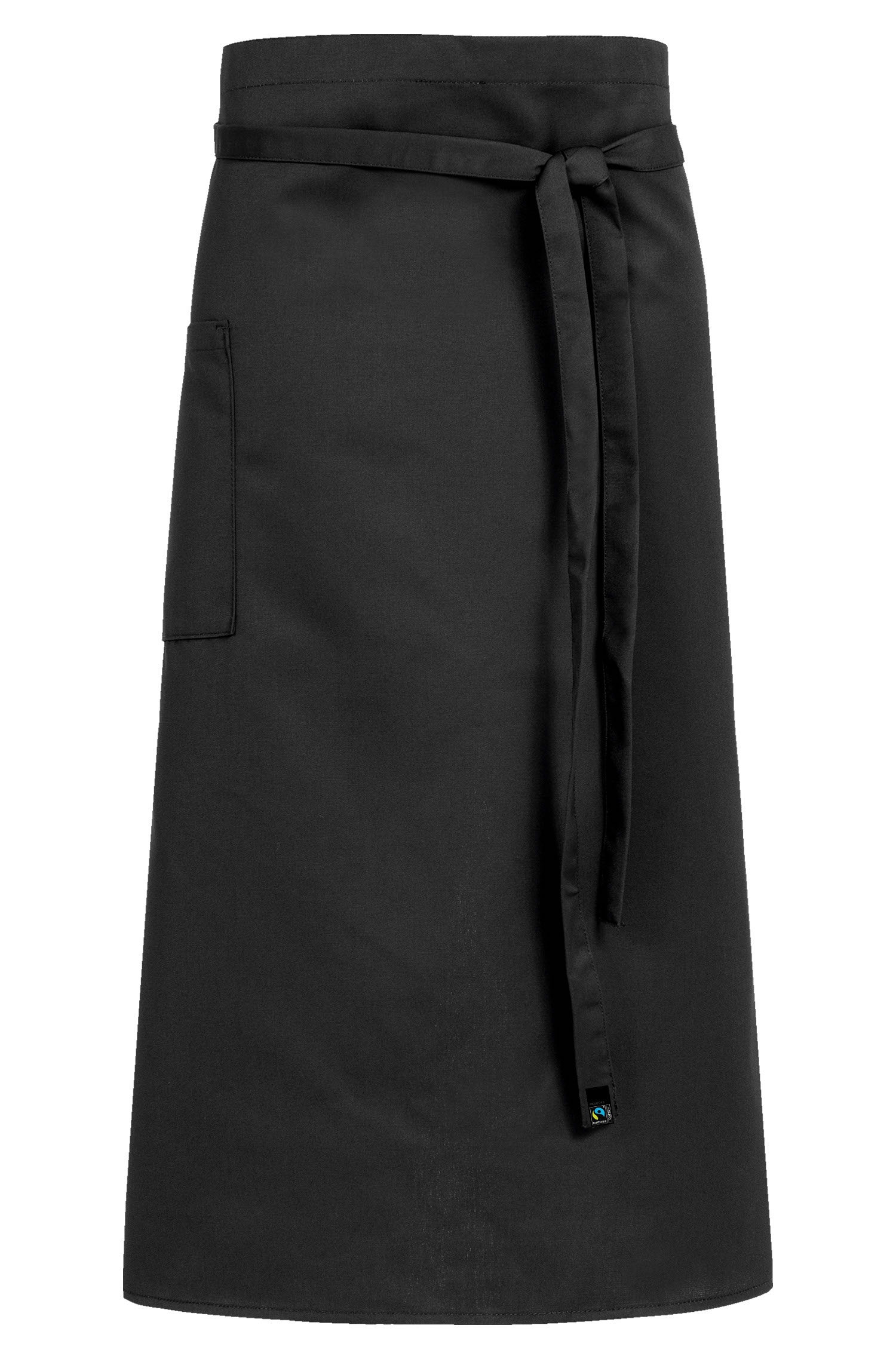 Greiff Bistro-Schürze 100x80 cm in Schwarz – Vorderansicht