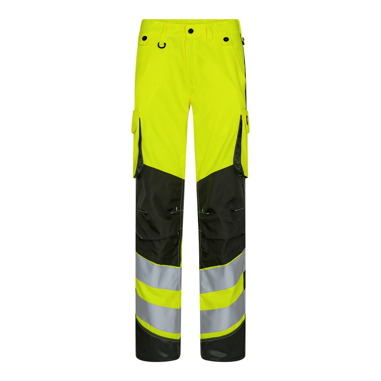 ENGEL Safety 2543-319 Light Damen Arbeitshose in Gelb/Schwarz – Vorderansicht