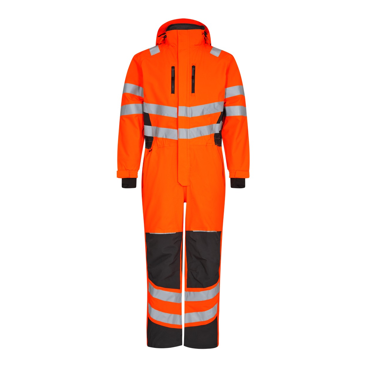 ENGEL Safety 4946-930 Winteroverall in Orange/Anthrazit Grau – Vorderansicht