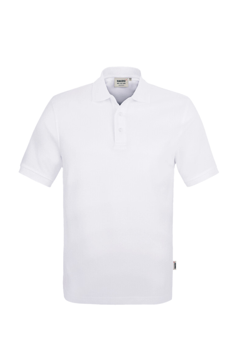 HAKRO 810 Poloshirt Classic in Weiß – Vorderansicht