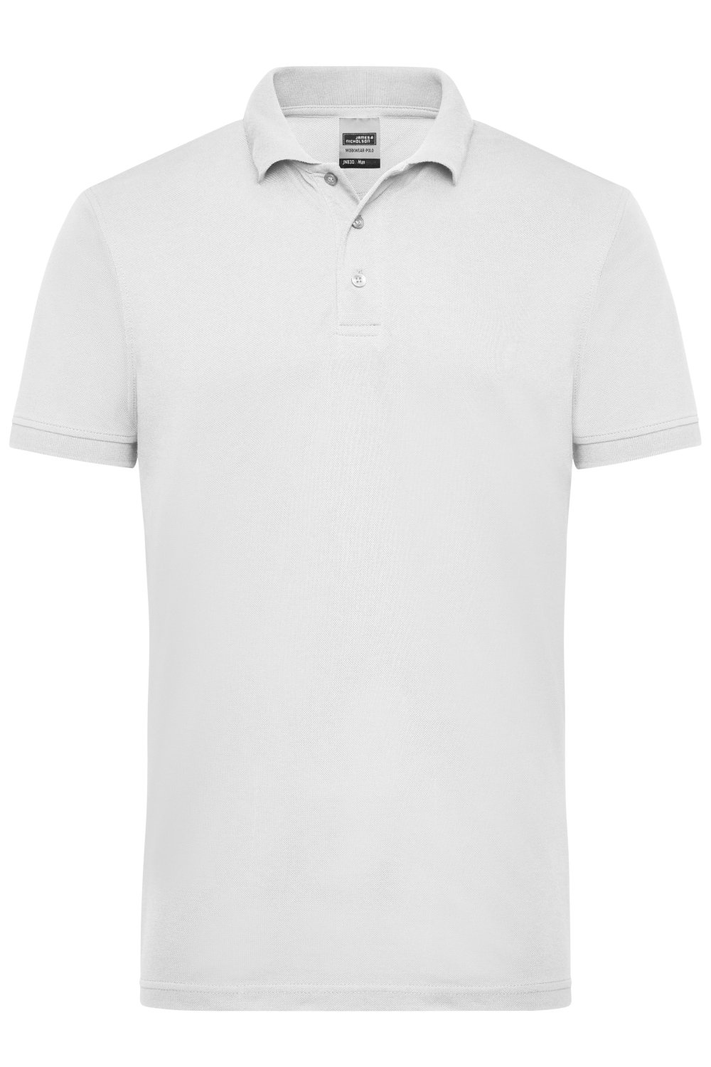 Daiber Men's Workwear Polo in White – Vorderansicht