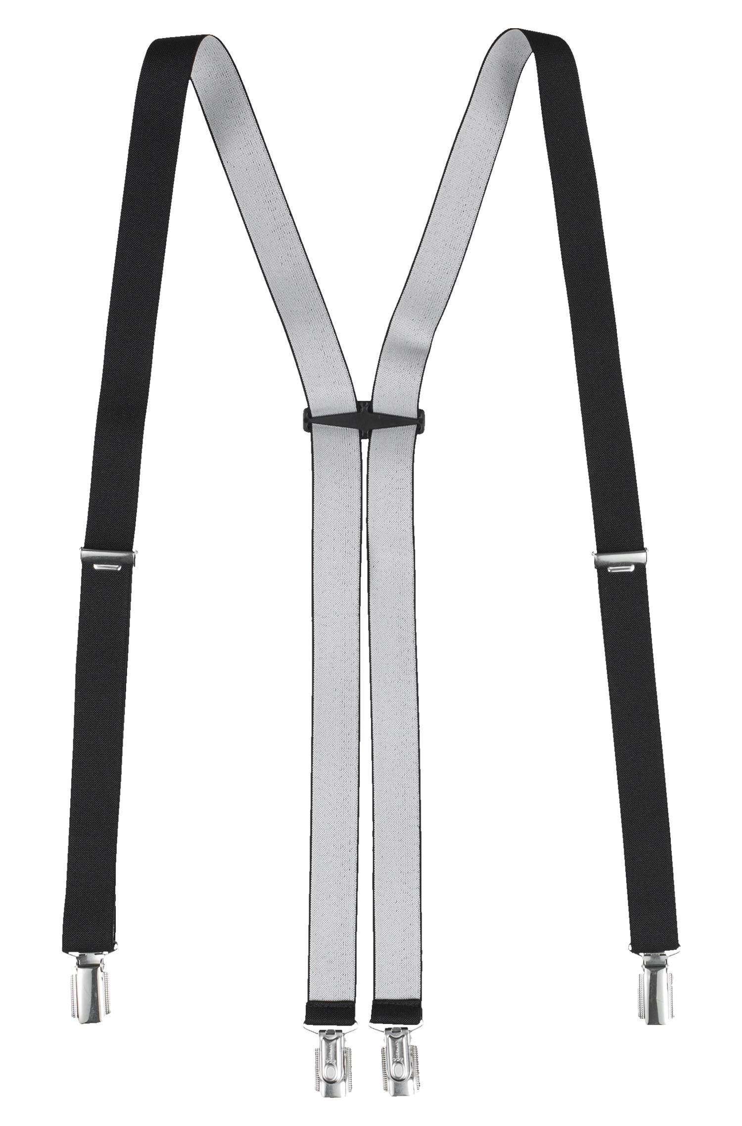 Greiff Hosenträger slimline in Schwarz – Vorderansicht