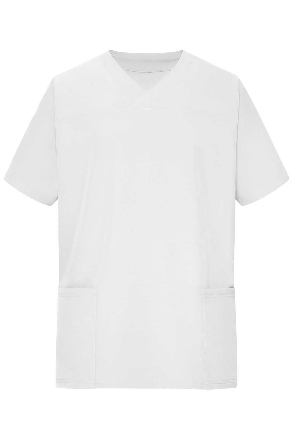 Daiber Men's Stretch-Kasack in White – Vorderansicht