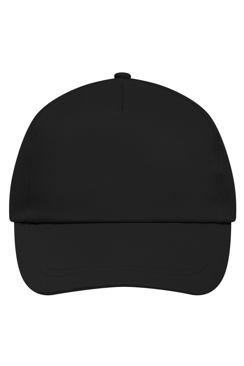 Daiber 5 Panel Promo Cap Lightly Laminated in Black – Vorderansicht