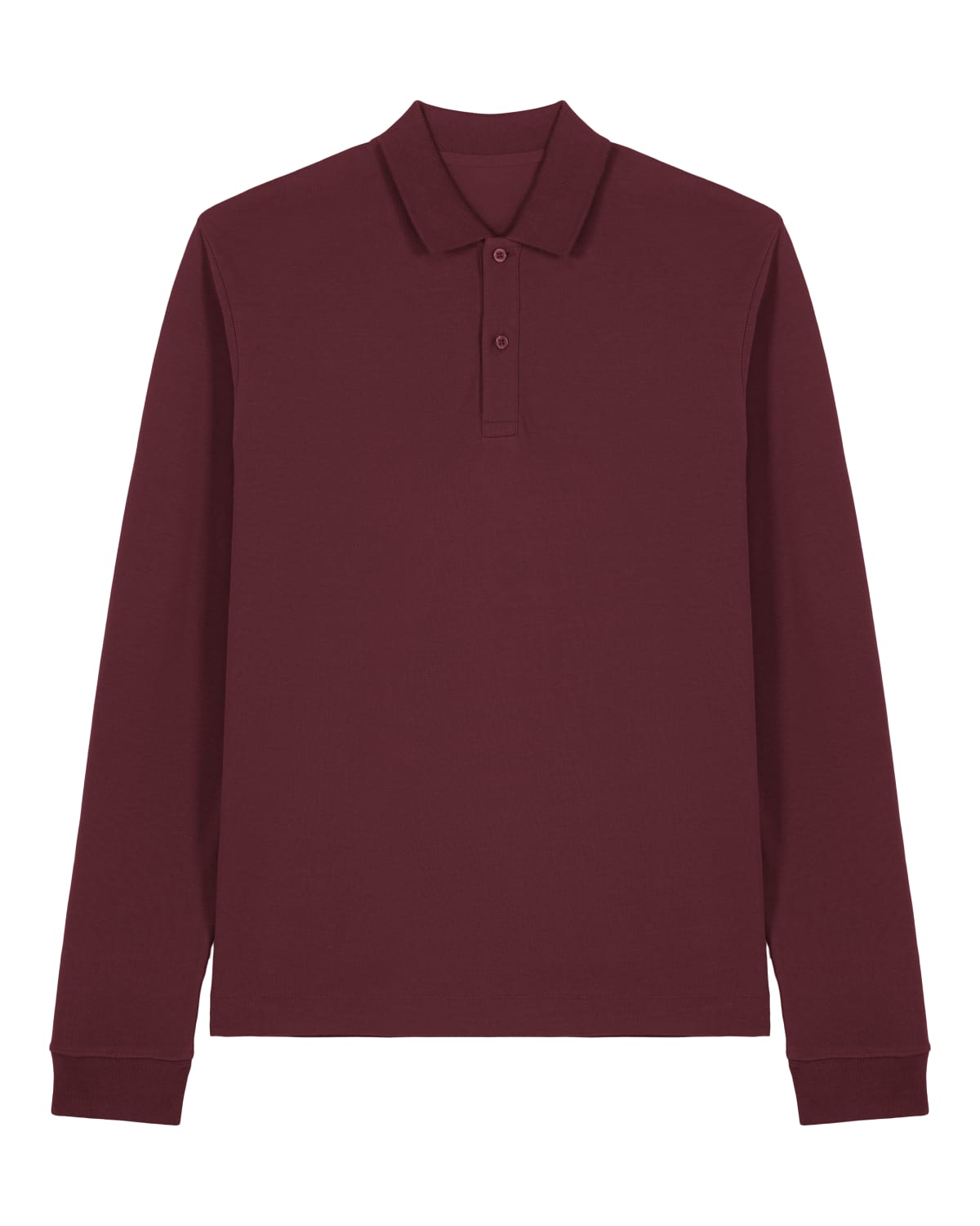 Stanley Stella Prepster 2.0 Long Sleeve in Burgundy – Vorderansicht