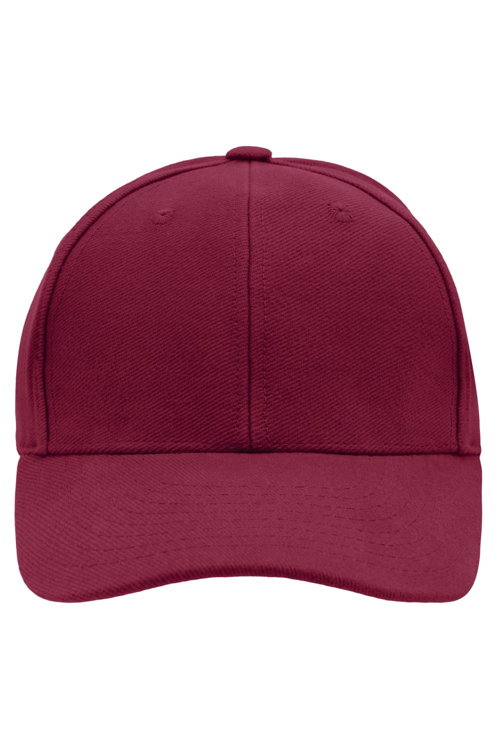Daiber 6 Panel Raver Cap Laminated in Burgundy – Vorderansicht