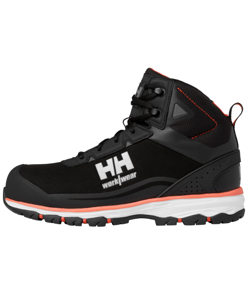 Helly Hansen Workwear CHELSEA EVO 2 MXR MID S3S in Schwarz/Orange – Vorderansicht