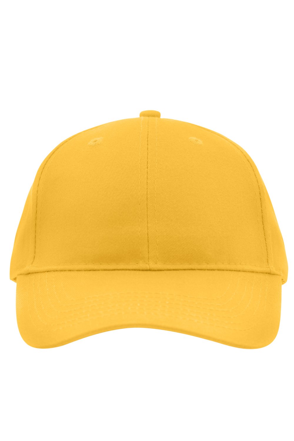 Daiber Brushed 6 Panel Cap in Yellow – Vorderansicht