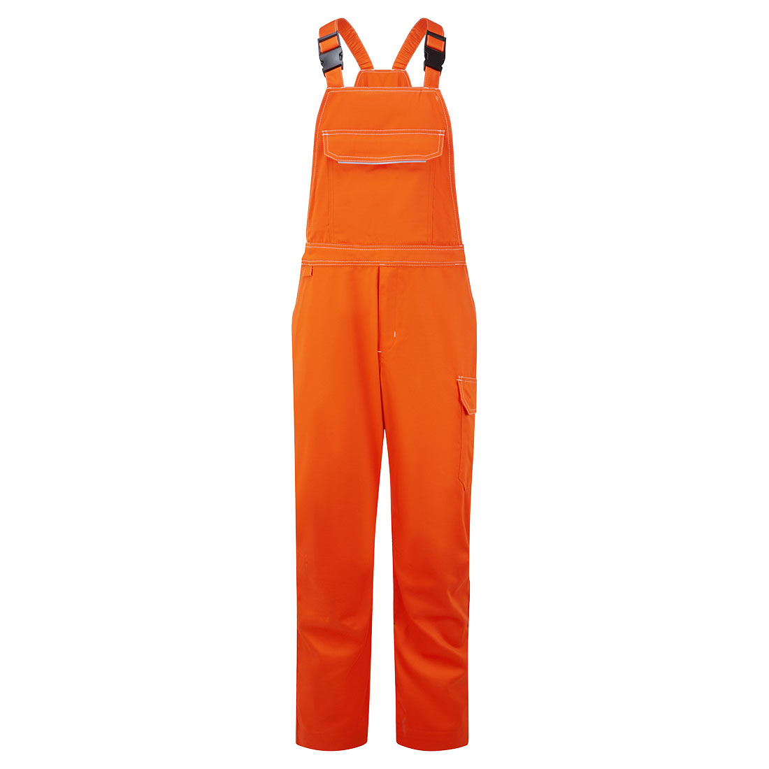 Portwest Bizweld Work FR Bib and Brace in Orange – Vorderansicht