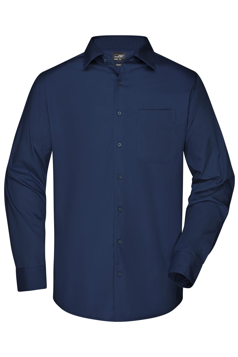 Daiber Men's Business Shirt Long-Sleeved in Navy – Vorderansicht